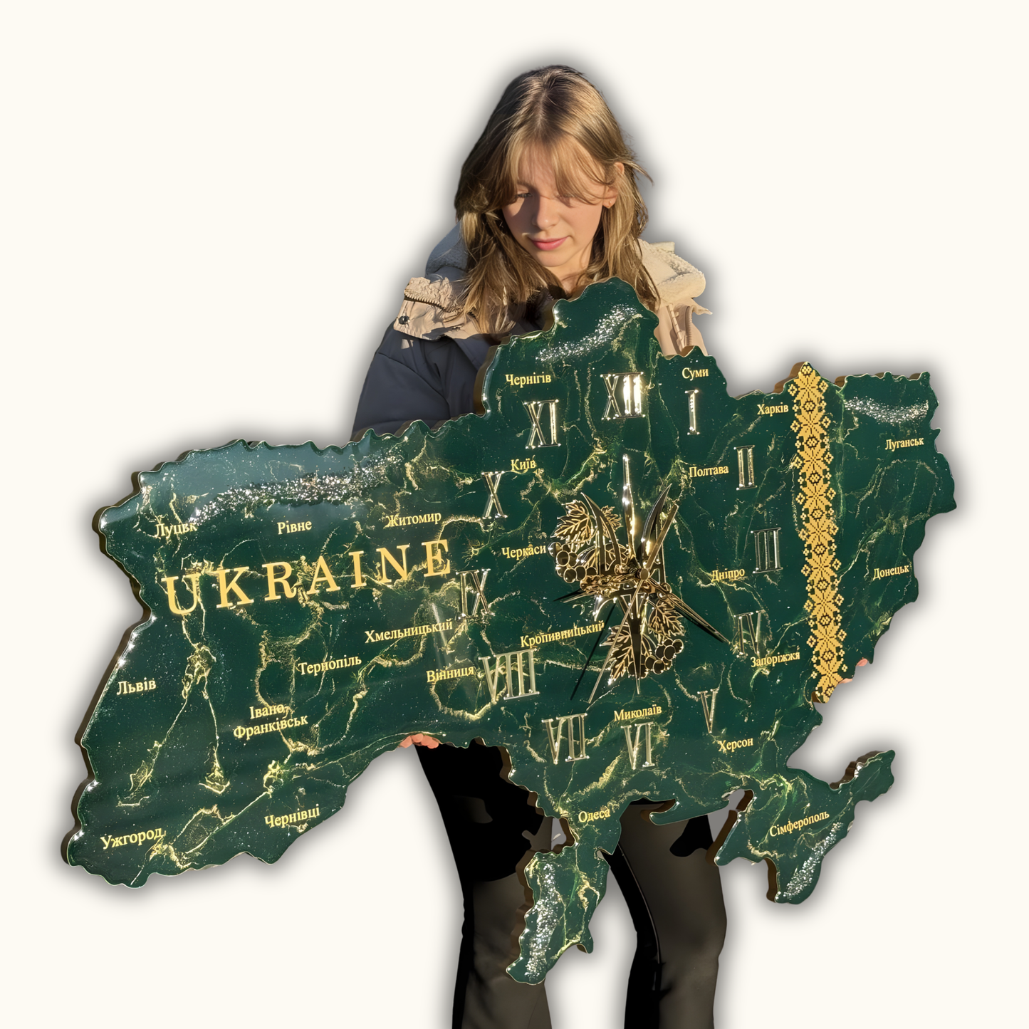 Годинник "ВОЛЯ" Смарагдовий