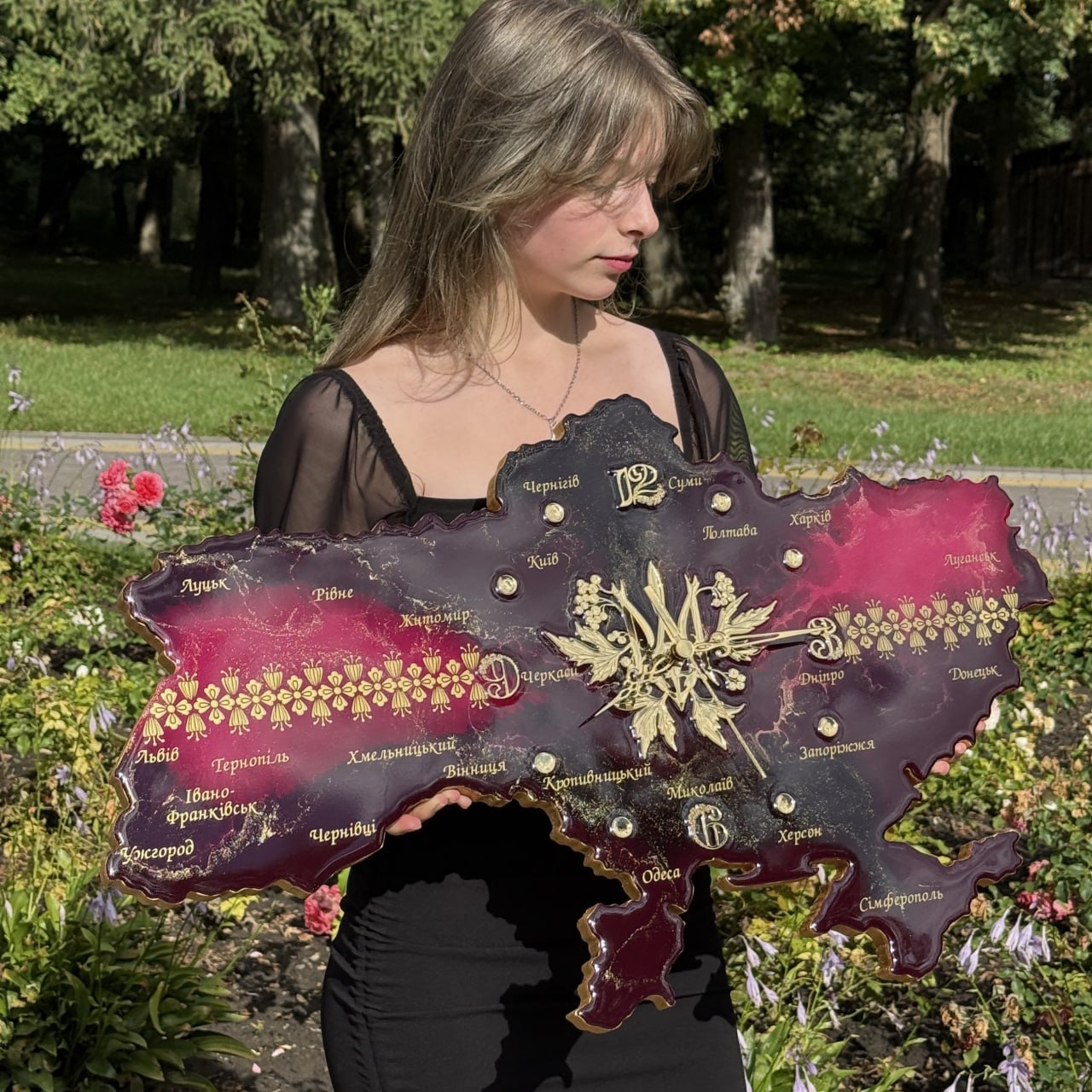 Годинник "Аметистова Україна"